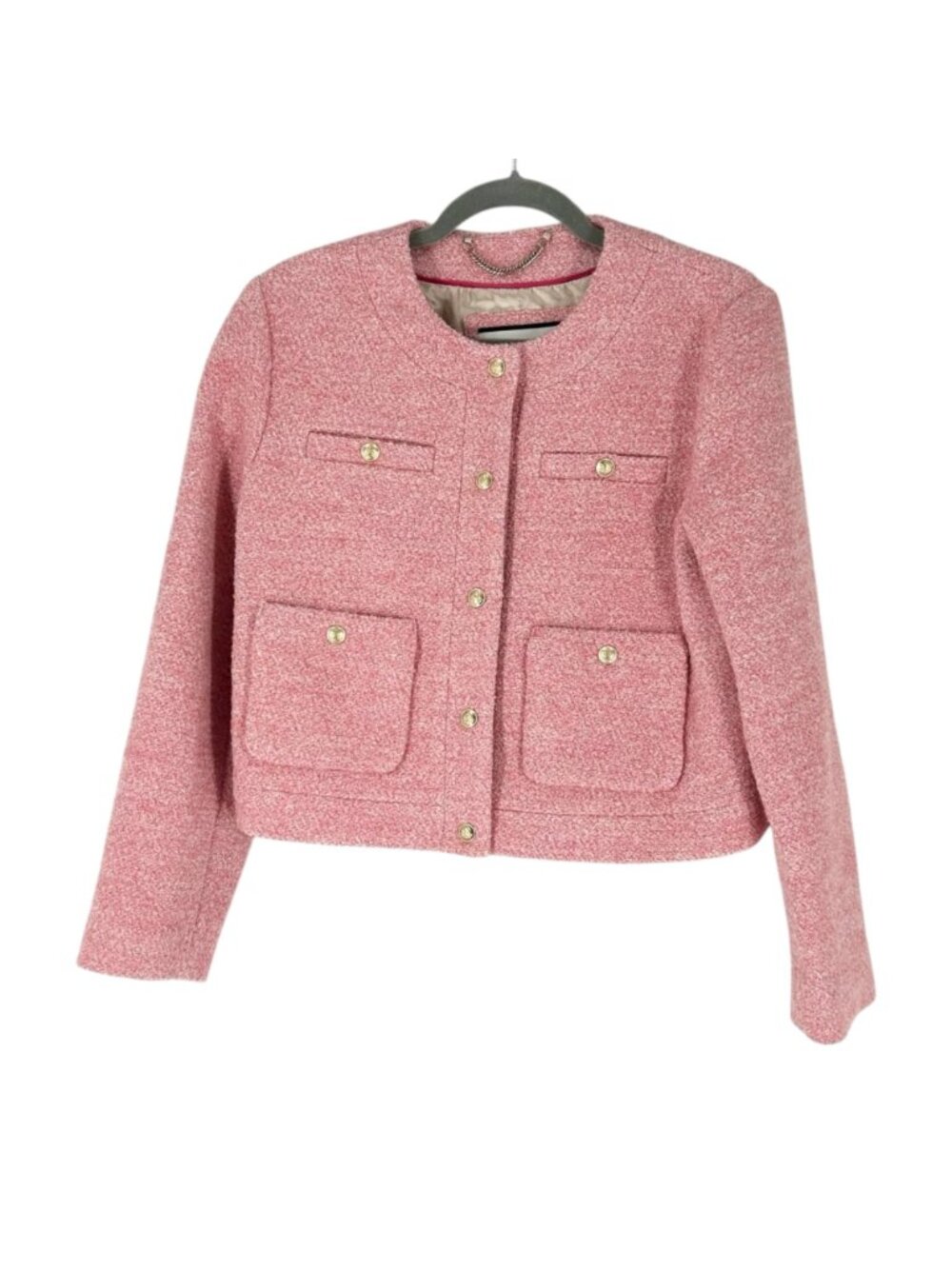 J. Crew Collection Cropped Lady Jacket in Italian Wool-Blend Bouclé 6 - Picture 2 of 9